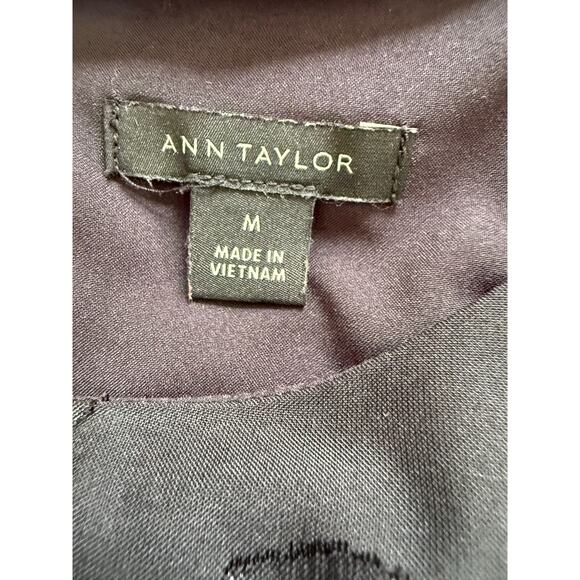 Ann Taylor Chiffon Baby Doll Polka Dot Dress, Size M - Picture 3 of 5